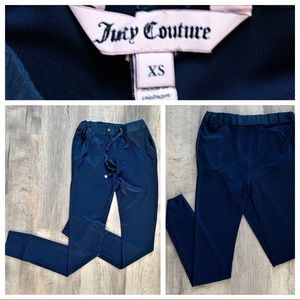 JUICY COUTURE High Rise Navy Blue Joggers XS